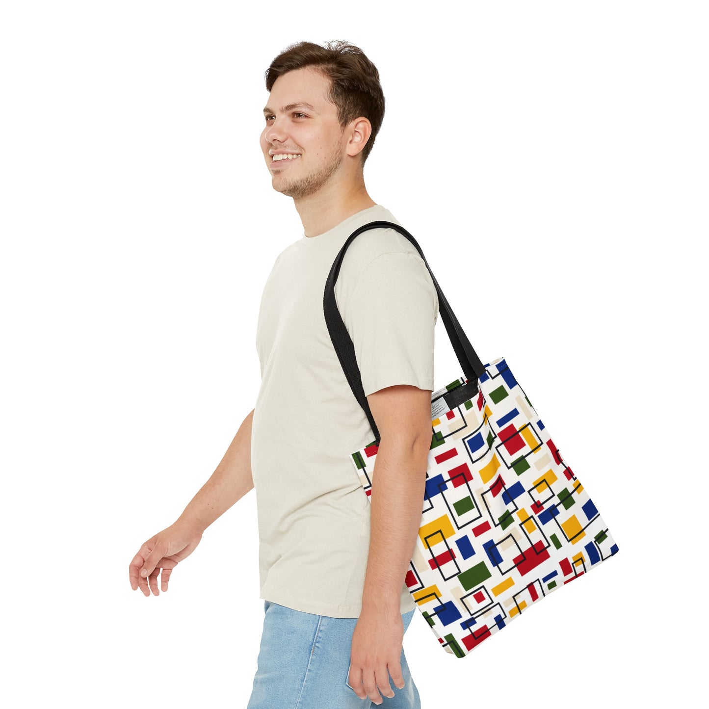 Geometric Dance - Bauhaus Designed Tote Bag
