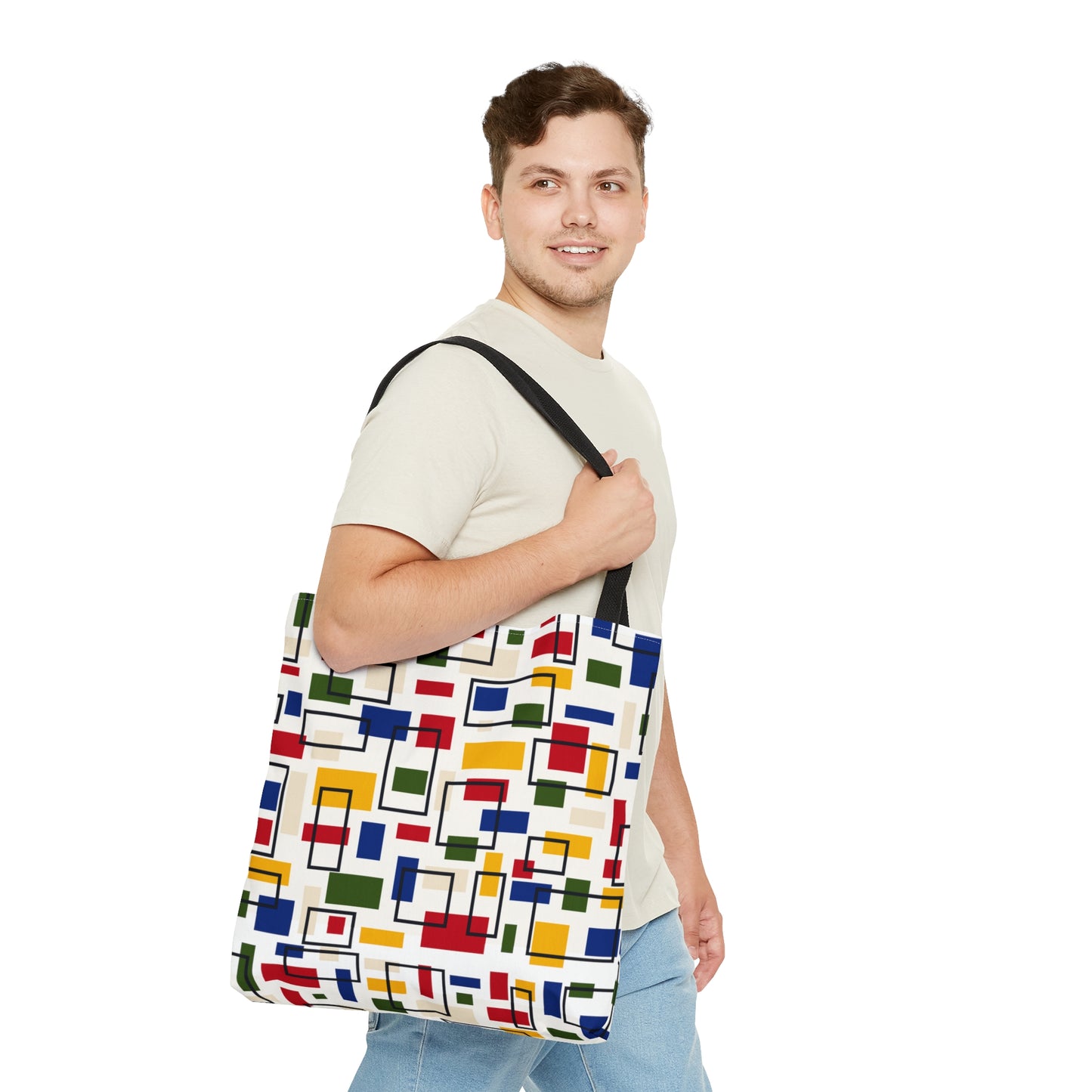 Geometric Dance - Bauhaus Designed Tote Bag