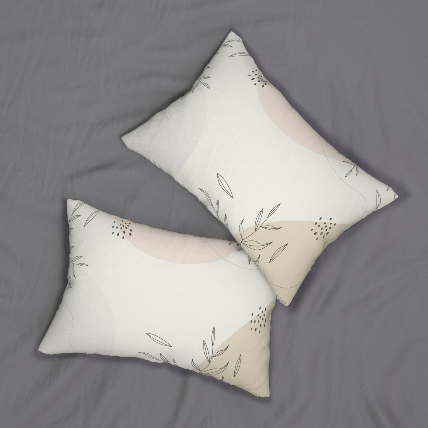 Wabi Sabi Nature Pattern: Lumbar Pillow