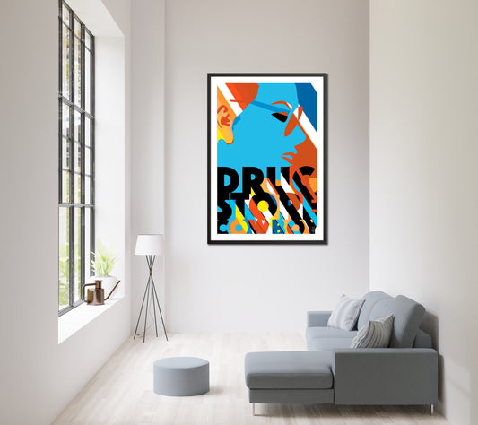 Drugstore Cowboy Abstract Art Print