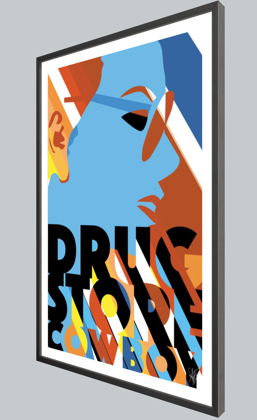 Drugstore Cowboy Abstract Art Print