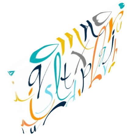 Alphabet Soup! Vibrant Letter Pattern: Reversed Canvas
